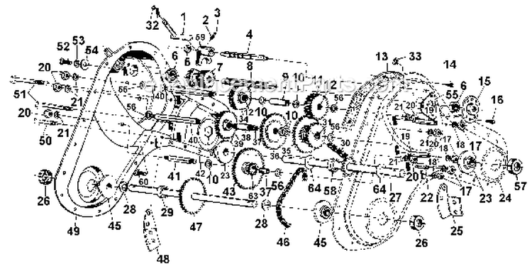 Page A Diagram and Parts List for 1995 Yard Man Tiller